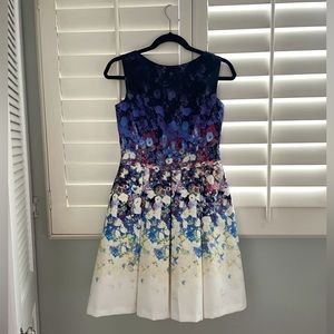 Aqua A line party dress